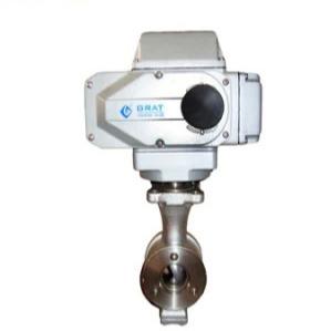 China Stainless Steel Wafer Connection Half Ball Valve Electric Regulating Ball Valve for sale