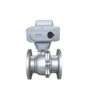 China Stainless Steel 2 PC Ball Valve Flange Connection With Regulation Motorized Actuator for sale