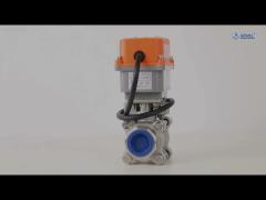 20nm miniature size iot electric actuator for stainless steel thread type ball valve with display