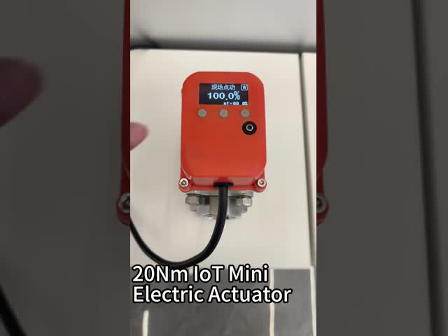 20NM Miniature Size IOT Electric Actuator For Stainless Steel Thread Type Ball Valve 