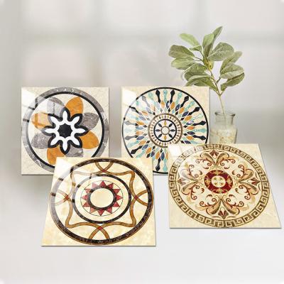 China 10pcs Bohemia Style Circle Pattern Crystal Hard Film Tiles Self Adhesive Removable Wallpaper Self Adhesive Waterproof Removable Wall Stickers Home Decor Sticker for sale