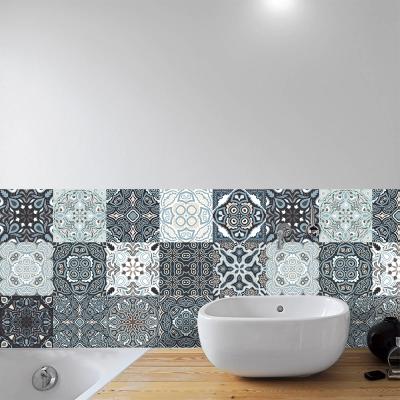 China 10*50/15*75/20*100cm Non-slip Waterproof and Wear-Resistant Removable Bohemia Style Small Strip Tile Sticker Home Decoration DIY Peel and Stick Wall Stickers for sale