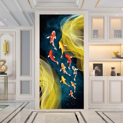 China 2pcs/set Abstract 2pcs/set Removable Waterproof And Wear-resistant Non-slip Art Mural Door Stickers Home Decor DIY Peel And Stick Self-adhesive And Waterproof Removable Wallpaper Poster for sale