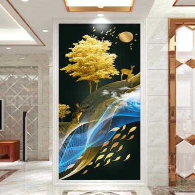 China 2pcs/set Abstract 2pcs/set Removable Waterproof And Wear-resistant Non-slip Art Mural Door Stickers Home Decor DIY Peel And Stick Self-adhesive And Waterproof Removable Wallpaper Poster for sale