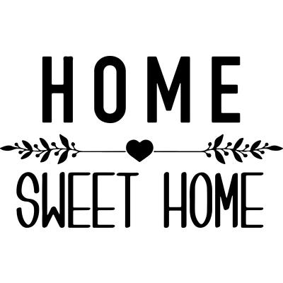 China Self Adhesive Waterproof Removable English Letter Sweet Home Craved PVC Wall Sticker Living Room Decoration Home Stickers Self Adhesive Removable Wallpaper for sale