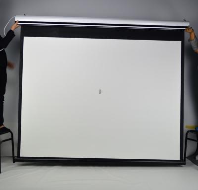 China Electric Native 1080 Inch Motorized Projector Projection Curtain for sale