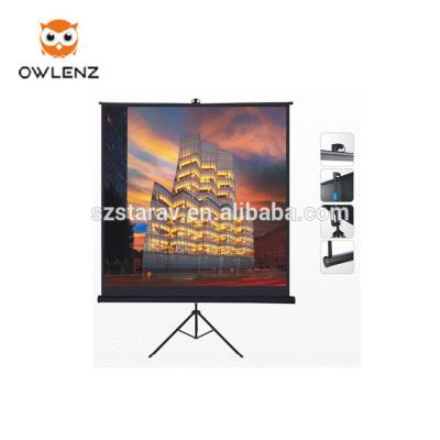 China Steel Tripod Tripod Legs , Rolled Screen Double Sided Projection Screen for sale