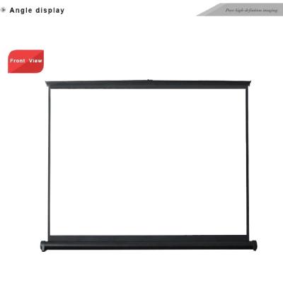 China Table Screen Mini Projection Screen 40inch (4:3) Portable Rolled Computer Desktop Screen Table Projector Flat Screen for sale