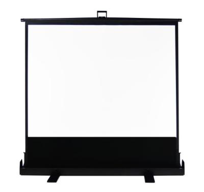 China Floor Screen Floor Pull Up Projection Screen / Portable Floor Standing Projector Screen With 16:9 And 4:3 for sale