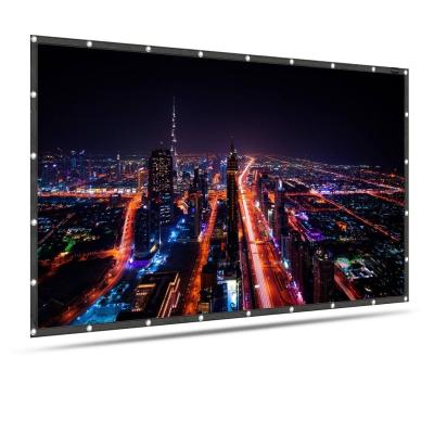 China New Arrival Owlenz Wall Mounted Projection Screen 120 Inch PVC Projection Screen for sale