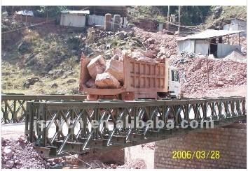 China compact 200# steel bailey bridge/portable steel bridge for sale