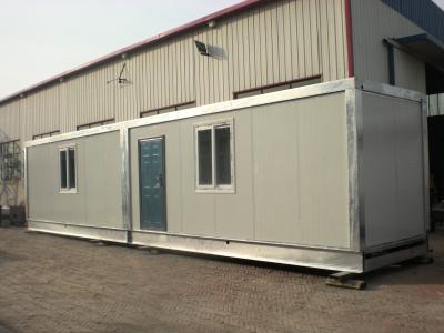 China Two Story Prefabricated Container Houses , Flat Roof House for sale