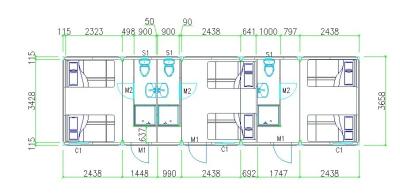 China Sonido - campo transportable del envase del paquete plano de la prueba para los solos apartamentos en venta