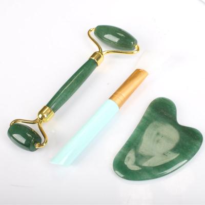 China 2019 Amazon Best Selling Face Lift Massager Product Aventurine Jade Face Roller Facial Massager For Face for sale