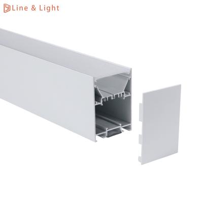 Chine 65*90mm Suspended LED Profile LED Linear Lights UGR<19 Providing Up And Down Lighting à vendre