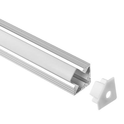 Chine Extrusion 6063 en aluminium de revêtement du profil 19mm*19mm de bande du coin LED à vendre