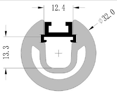 China Suspended Aluminum Extrusion Channel Profiles Housing Anodized For LED Strip Lights for sale