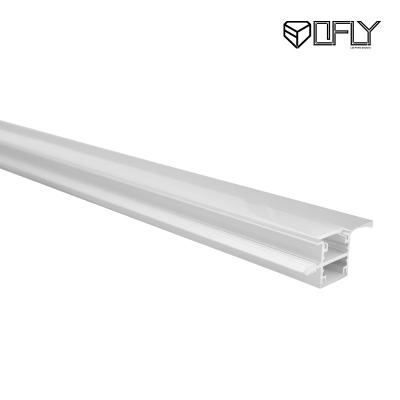 China Laminate Aluminium LED Profile Light Channel 43*19mm Surface Mounted for sale