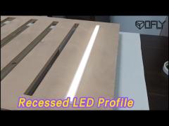 Modern  Recessed LED Profile 6063 T5 Aluminium Alloy Anti Fading