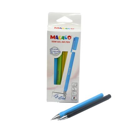 China Glitter Multicolor Simple Creative 0.7mm Smooth Writing Color Semi Gel Ink Pen For Office And School for sale