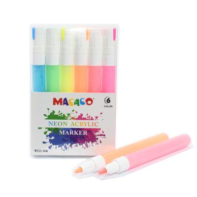 China Bright Colors Customized Logo Bright Colors Luxury Acrylic Marker Pen Set For Art Drawing Painting for sale