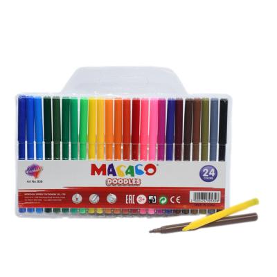 China Bright Colors Customized Logo Bright Colors Art Drawing Water Color Pen Diy Painting Watercolor Marker Painting Pen for sale