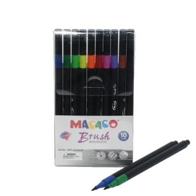 China Bright Colors Customized Logo Art Drawing Painting Watercolor Brush Pen Water Brush Pen Set For Kids for sale