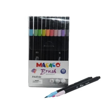 China Bright Colors Art Drawing Painting Water Color Pens Watercolor Brush Marker Pen For Adults And Children for sale