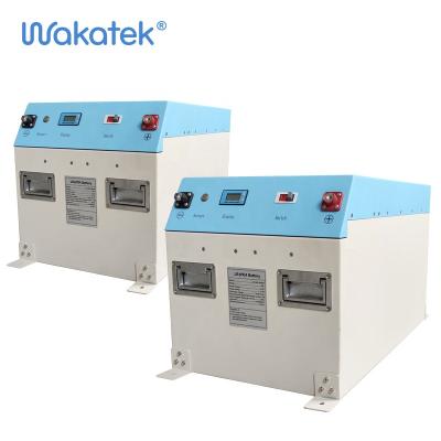 China WAKATEK 12V home appliances lithium ion battery lithium battery box manufacture solar lithium battery for sale