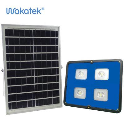 China WAKATEK ROAD WAKATEK Heavy Duty Aluminum Solar Powered 400 IP67 LED Floodlight Waterproof Thin Waterproof Outdoor Solar Flood Light for sale