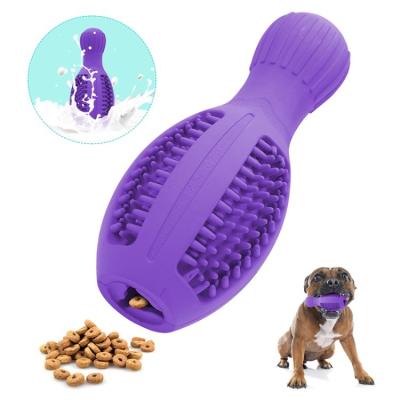 China Factory Wholesale Viable 2 in 1 Teeth Toothbrush Set Cleaning Noise Make Dog Bite Toy for sale