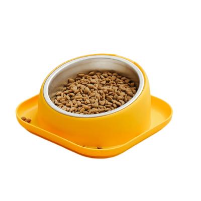 China Hot Selling Viable Cat Food Bowl Neck Unique Design Cat Bowl Set Cute Elevated Suitable for Small Pets for sale