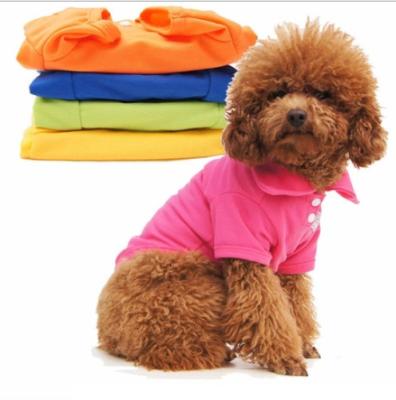 China Viable Wholesale China Dog Summer Clothes Colorful Polo Shirt For Dog for sale