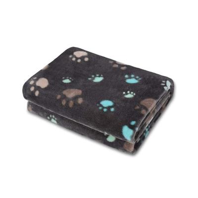 China High Quality Breathable Pet Flannel Fleece Blanket Printed Soft And Cozy Pet Blanket for sale