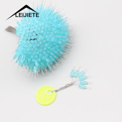 China Wholesale Anti-winding Bobber Bean Fishing Line Stopper Space Blure High Concentricity Tk14 Silicone T-Shape Stopper for sale