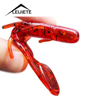 China Outdoor Activities Fishing Soft Seawater 9cm Shrimp Bait Fishing RE009 PVC Lures Plastic Soft Lure Soft Fishing Lures for sale