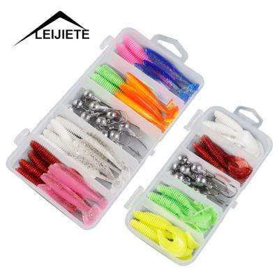 China Vivid Fish Action Swimming Kit Rubber Bait Saltwater Unpainted Bulk Sale Casts Soft Lure Fishing Set for sale