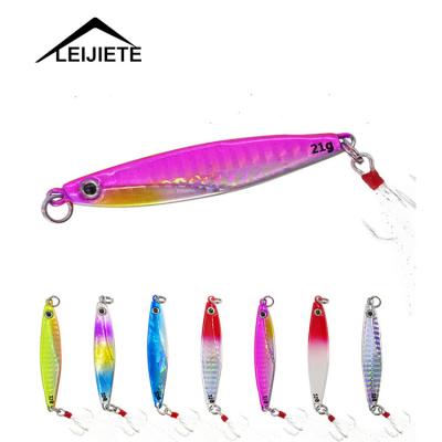 China Outdoor Activities Fishing Cheap Wholesale 7g 10g 14g 17g 21g 30g 40g Advance Fish Lf011 Fishing Lure Jig Lure With Hook Metal Jig for sale