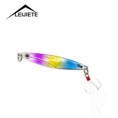 China LF001 Advance Sinking Color Fishing Jig Multicolor Beaded Luminous Seawater For Lure Fishing Lure Artificial Fishing Lures Metal for sale