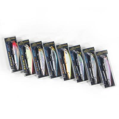 China Outdoor Activities Fishing Lure Soft Minnow Baits Mixed Colors Triple Hook Fishing Lures Minnow Wobblers for sale