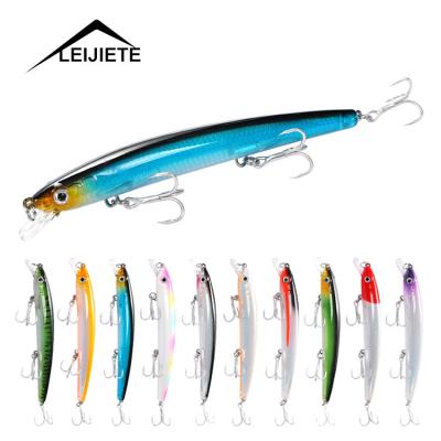 China Outdoor Activities Fishing Lure Wobblers 12.5cm Bait Hard 15g Minnow Floa Trout Fishing Lure Hard Bait Flakes for sale