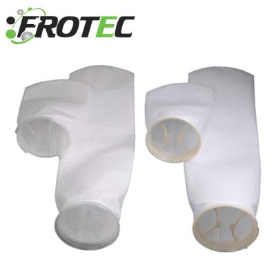 China Water Treatment 1micron , 5 Micron 30 Micron PP Polyester Mesh Water /Liquid Filter Bag for sale