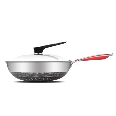 China Good Wear-Resisting Durable Sale Stainless Steel Wok Carbon Steel Wok Non-Stick Pan for sale