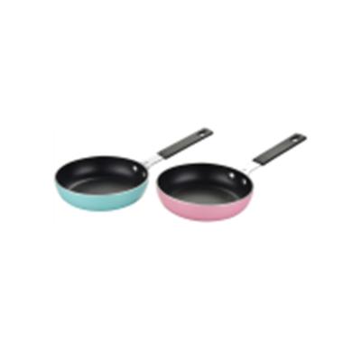 China Viable Multicolor Mini Woks Fry Pan Nonstick Pots Pans Set On Sale for sale