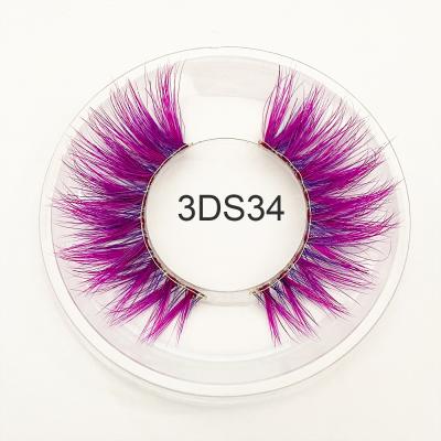 China Best Soft Mink Lashes Sellers Quality Colored 3d Mink Lashes With 3d Mink Lashes Box for sale