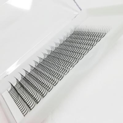 China 3D 0.10 C Curl Premade Volume Fans Short Rod Eyelash Lighter Naturally Top Eyelash Extension 16 Lines for sale