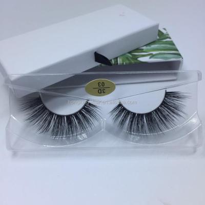 China Durable Synthetic Lashes 3D Custom Boxes Faux 3D Mink Lashes Silk Lashes Private Label For Reseller for sale