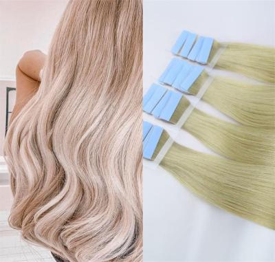 China Remy Hair 100% Straight/Wavy/Curly Indian And European Tape In Cuticle Pulled Hair Extensions Double Aligned Tape Hair Extension for sale