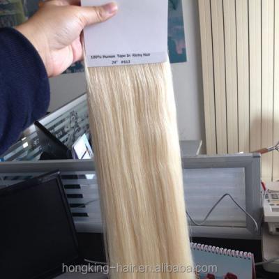 China Straight Blonde Curly Hair Extensions Available Tape #613 Hair Extensions Tape In for sale