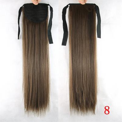 China Wholesale cheap long silky texture hair extensions ponytail/blonde hair ponytail black hair ponytail by manufacturer for sale